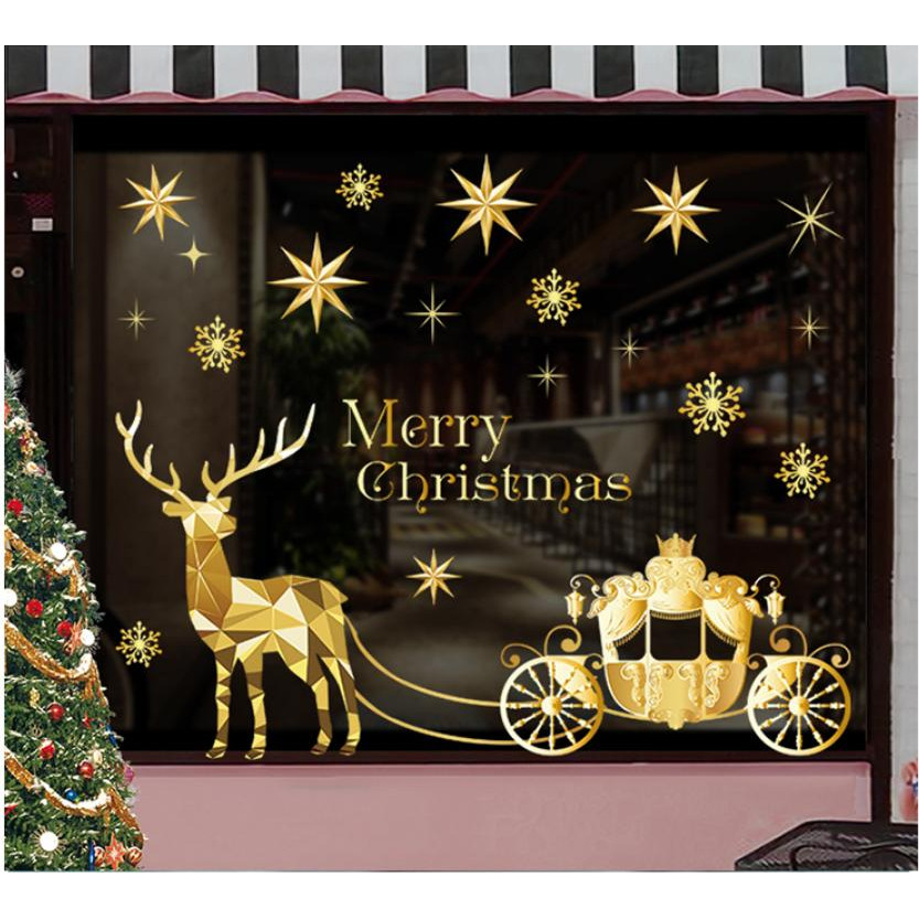 Decal tĩnh điện trang trí noel (không cần keo dán) - HL-SDTZ19-051