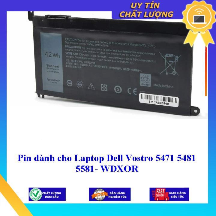 Pin dùng cho Laptop Dell Vostro 5471 5481 5581 WDXOR - Hàng Nhập Khẩu New Seal