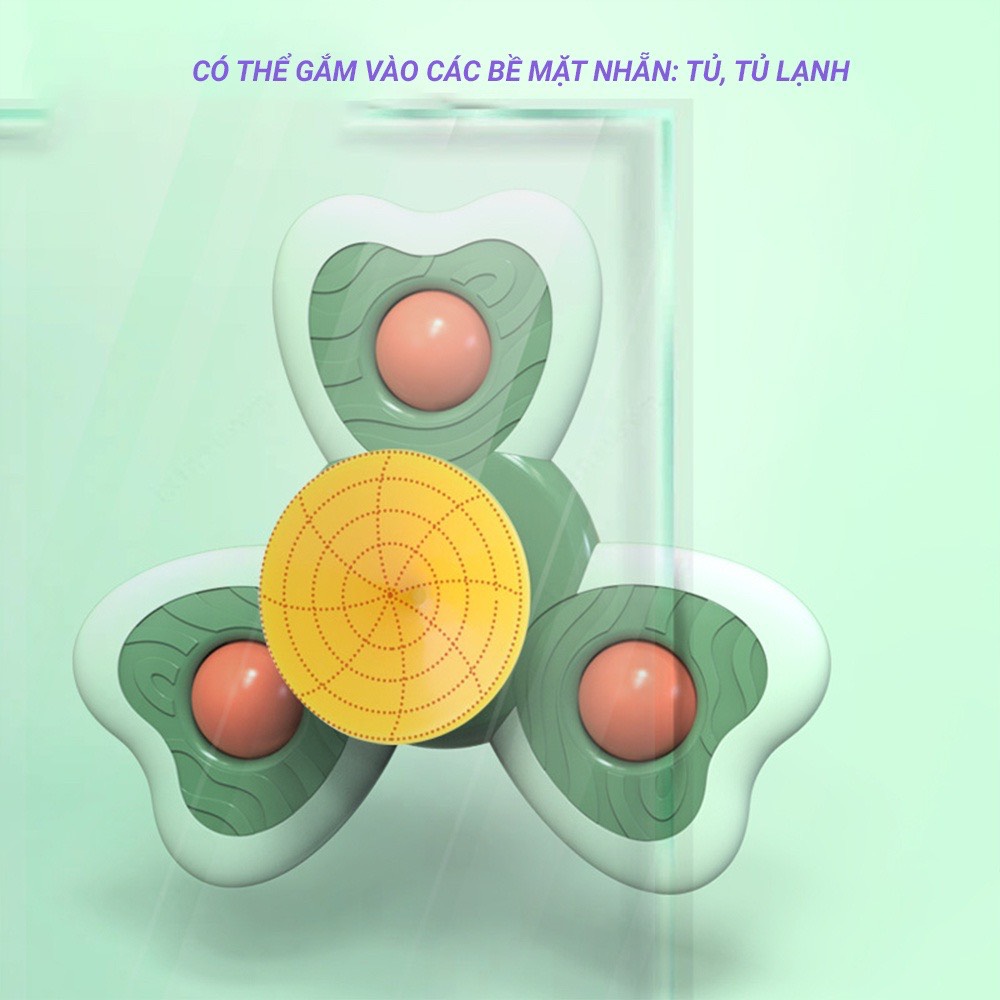 Đồ chơi con quay spinner vui nhộn, hộp đẹp set 3 con quay thiết kế hình động vật dễ thương cho bé