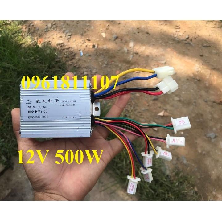 Điều tốc motor 12V 500W cho motor có chổi than