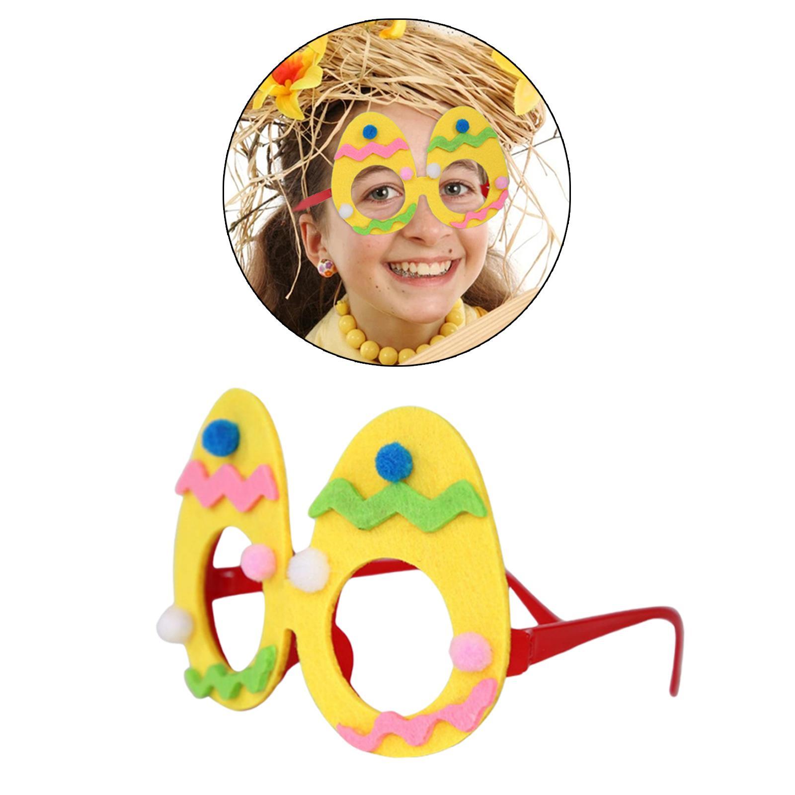 2x Cute Easter Glasses Boys Girls Gifts Eyewear for Birthday Party Decorations
