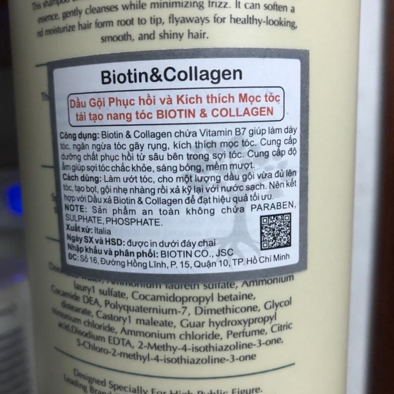 BỘ DẦU GỘI XẢ BIOTIN COLLAGEN PASIORI TRĂNG SIÊU MỀM MƯỢT CHO TÓC KHÔ Ý 1000ML*2 (Cặp)