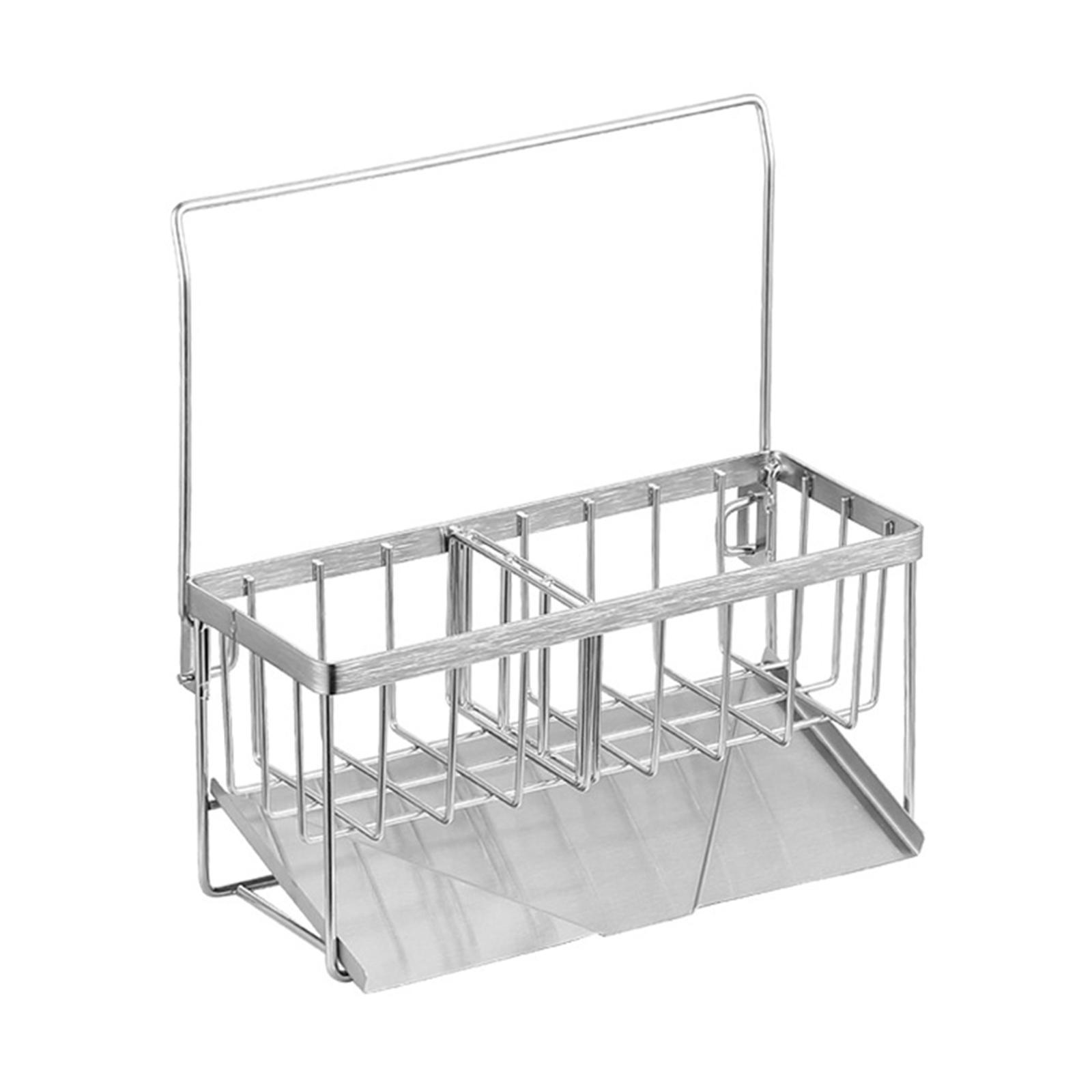 Kitchen Sink Caddy Organizer Shelf Bathroom Accessories with Drain Tray