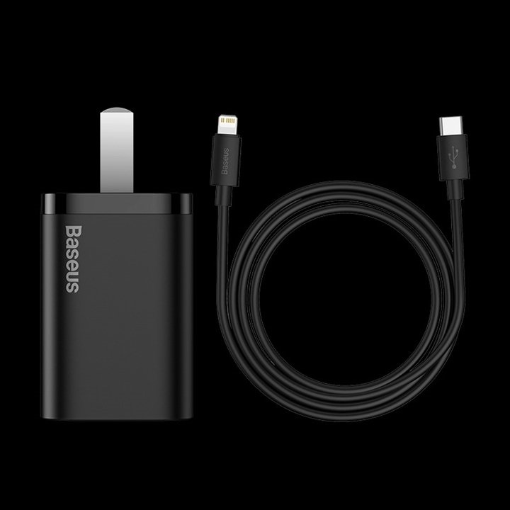 Bộ Cốc sạc và Cáp sạc nhanh Baseus Super Si PD 20W CCCJGCC for iPhone 12