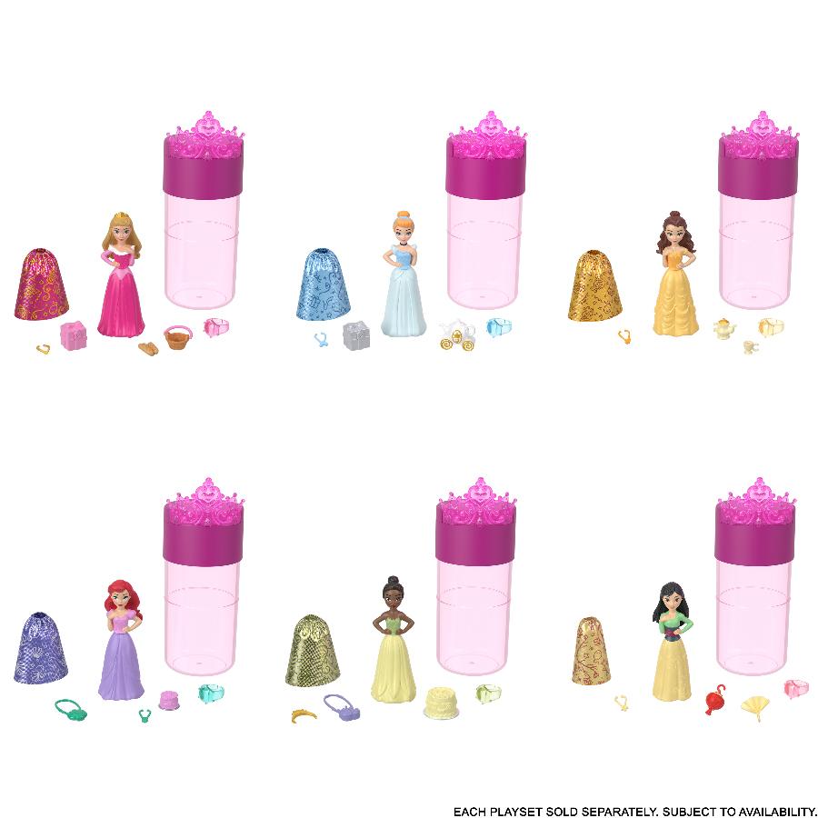 Đồ Chơi Công Chúa Disney Princess Bé Nhỏ Đổi Màu-Phiên bản Thời Trang DISNEY PRINCESS MATTEL HMK83