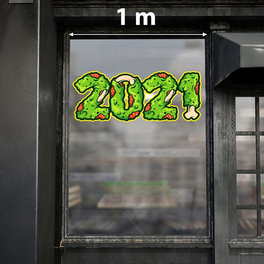DECAL TRANG TRÍ HALLOWEEN SỐ 2021