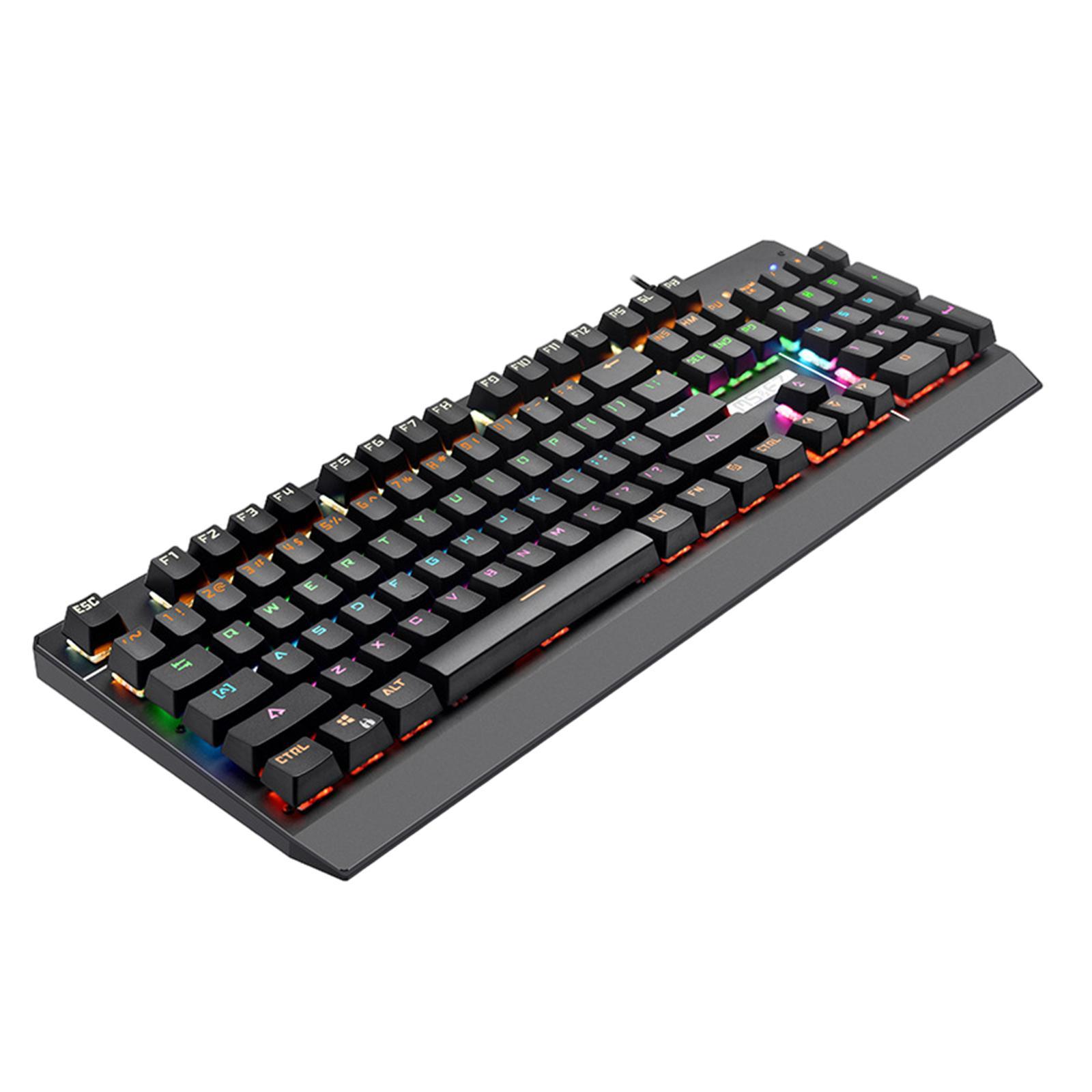 Mechanical Gaming Keyboard RGB Backlit 104 Keys for PC