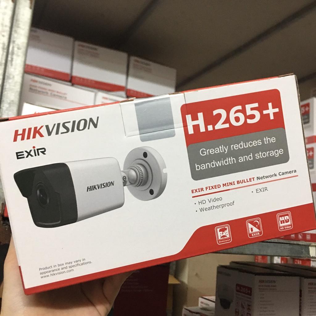 Camera IP thân trụ HIKVISION DS-2CD1023G0-IUF vầ DS-2CD1043G0-IUF loại 2Mp hoặc 4Mp ngoài trời.hồng ngoại - Hàng Chính Hãng