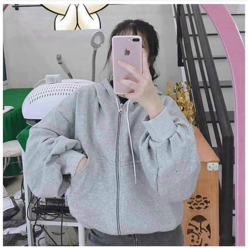 ÁO KHOÁC SWEATER NỮ DẠNG TRƠN