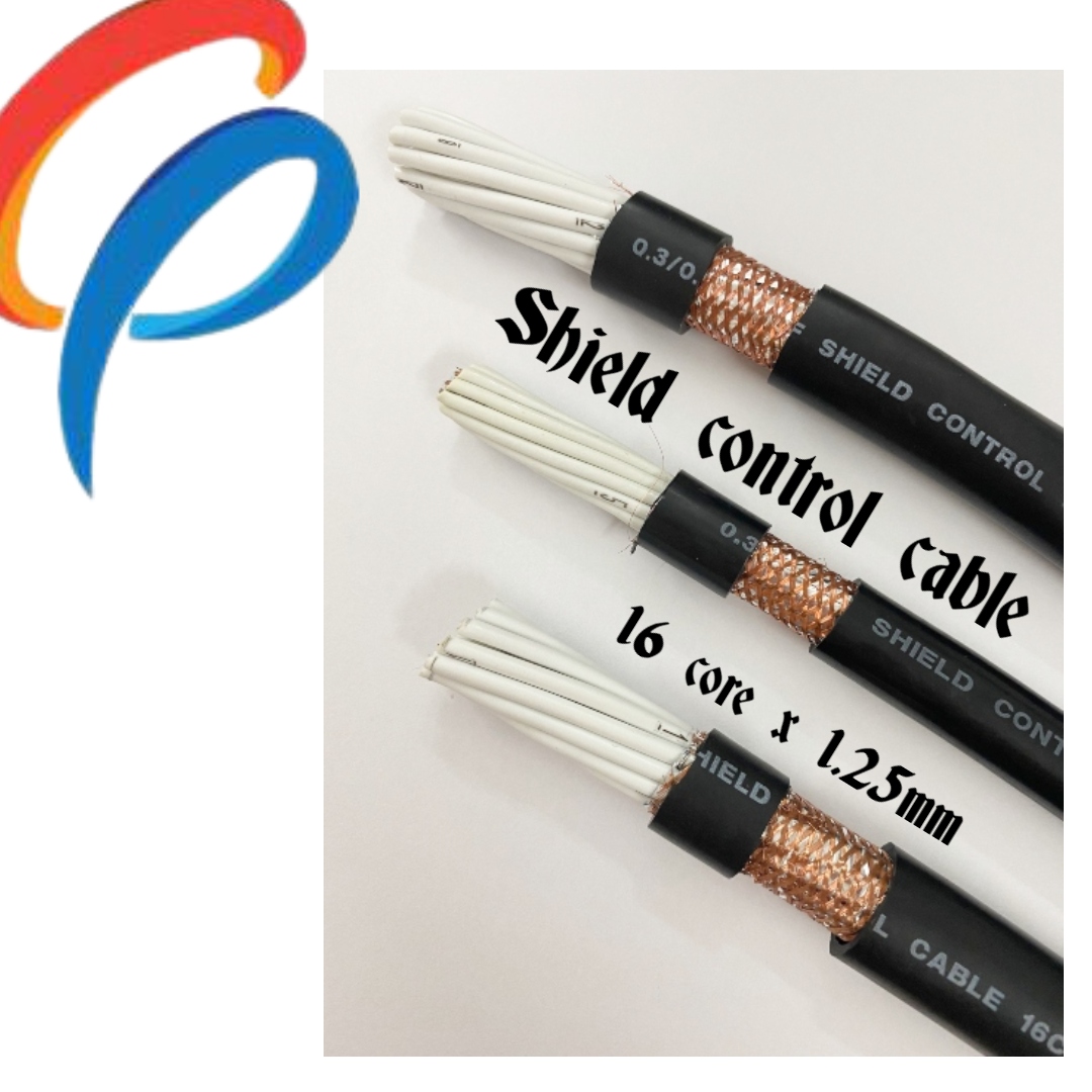 Cáp điều khiển 16 lõi x 1.25mm có lưới chống nhiễu điện áp 500 volt vỏ bọc pvc