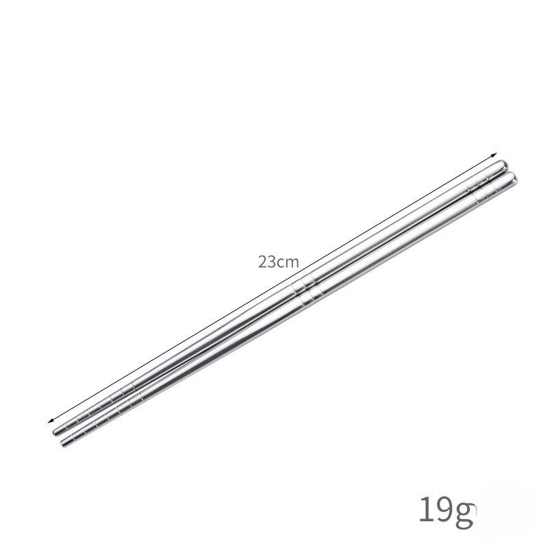 Bộ 5 Đôi Đũa Inox 304 Hàn Quốc Chống Trơn Trượt Cao Cấp Mạ Titanium Sang Trọng Cho Gia Đình