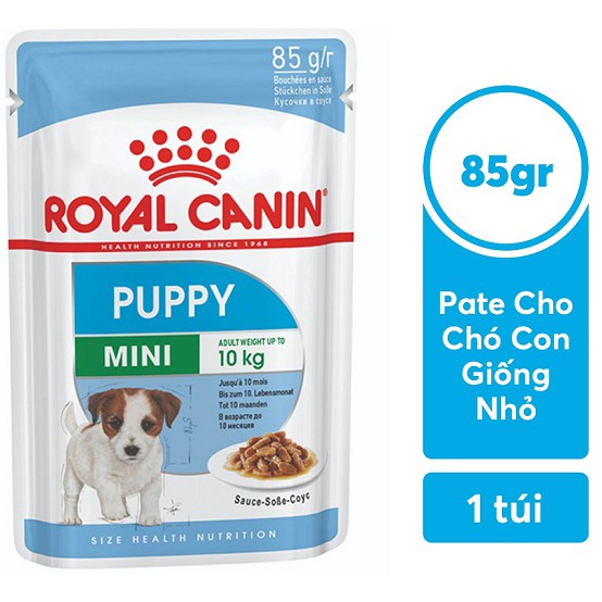 Pate Thức Ăn Ướt Royal Canin Mini Puppy Dành Cho Chó Con Dạng Sốt - Gói 85gr