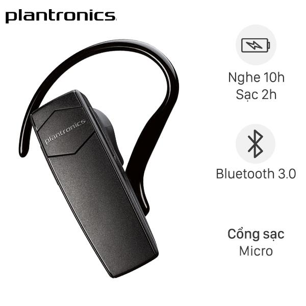 Tai nghe Bluetooth Plantronics Explorer 10 Đen - Hàng Chính Hãng