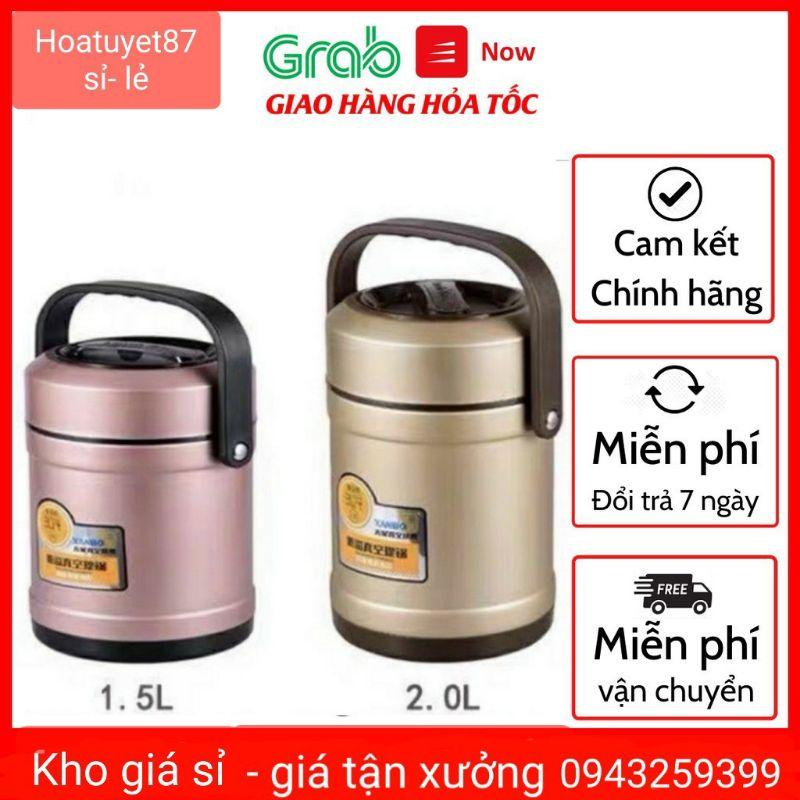 Cặp lồng inox 304 dày siêu giữ nhiệt, chống tràn