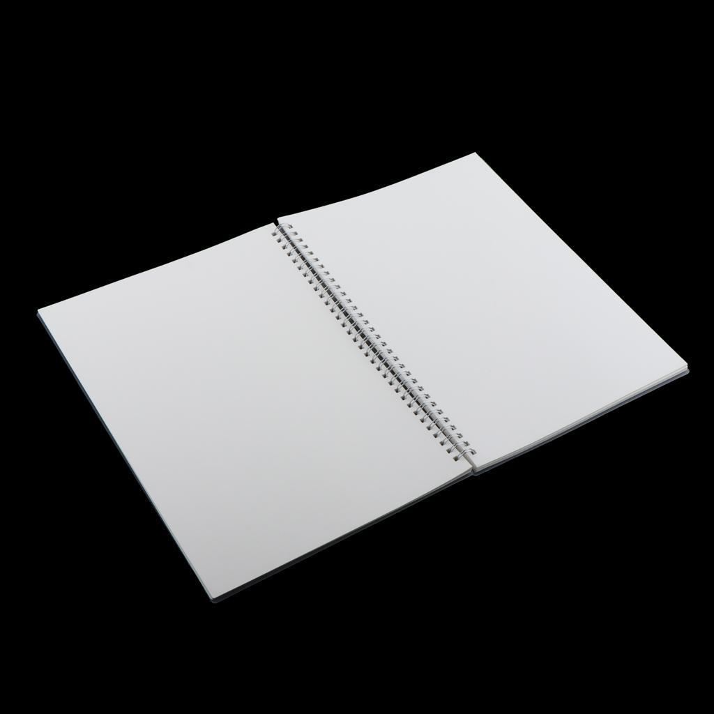 A4 Spiral Notebook Clear Hardcover Gift 80 Sheets Recyclable Sturdy Blank A4