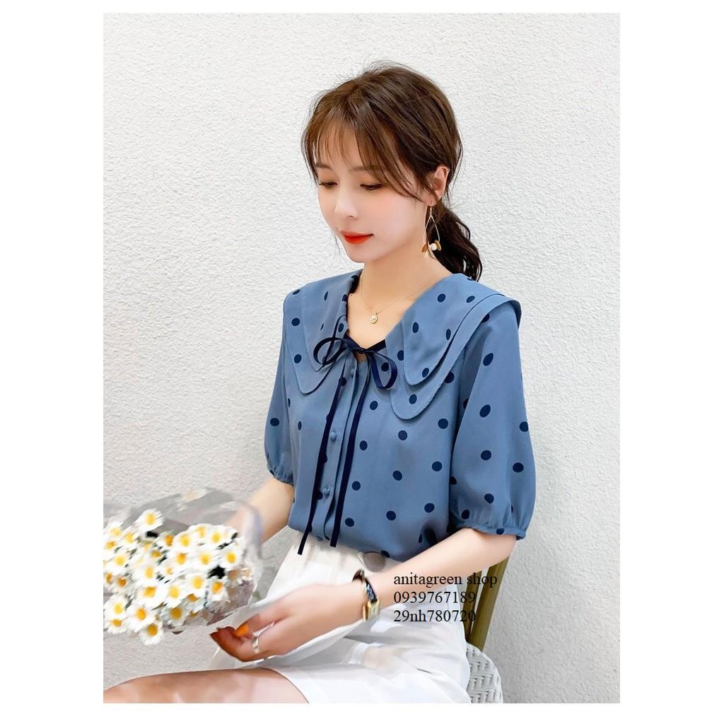 Nh780720-ÁO KIỂU NỮ CHẤM BI DỄ THƯƠNG