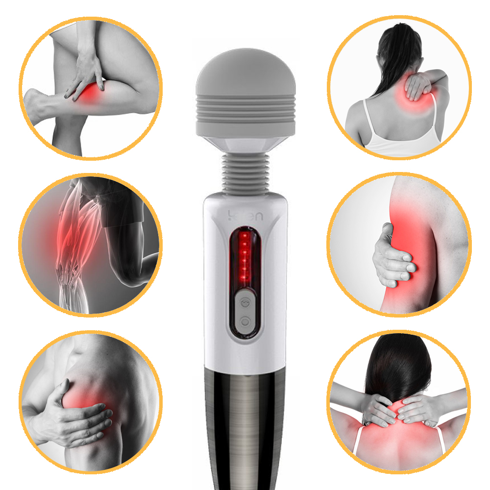 Máy Mát Xa Cầm Tay Sạc Điện Của Nhật Massage Cổ Vai Gáy 30 Chế Độ