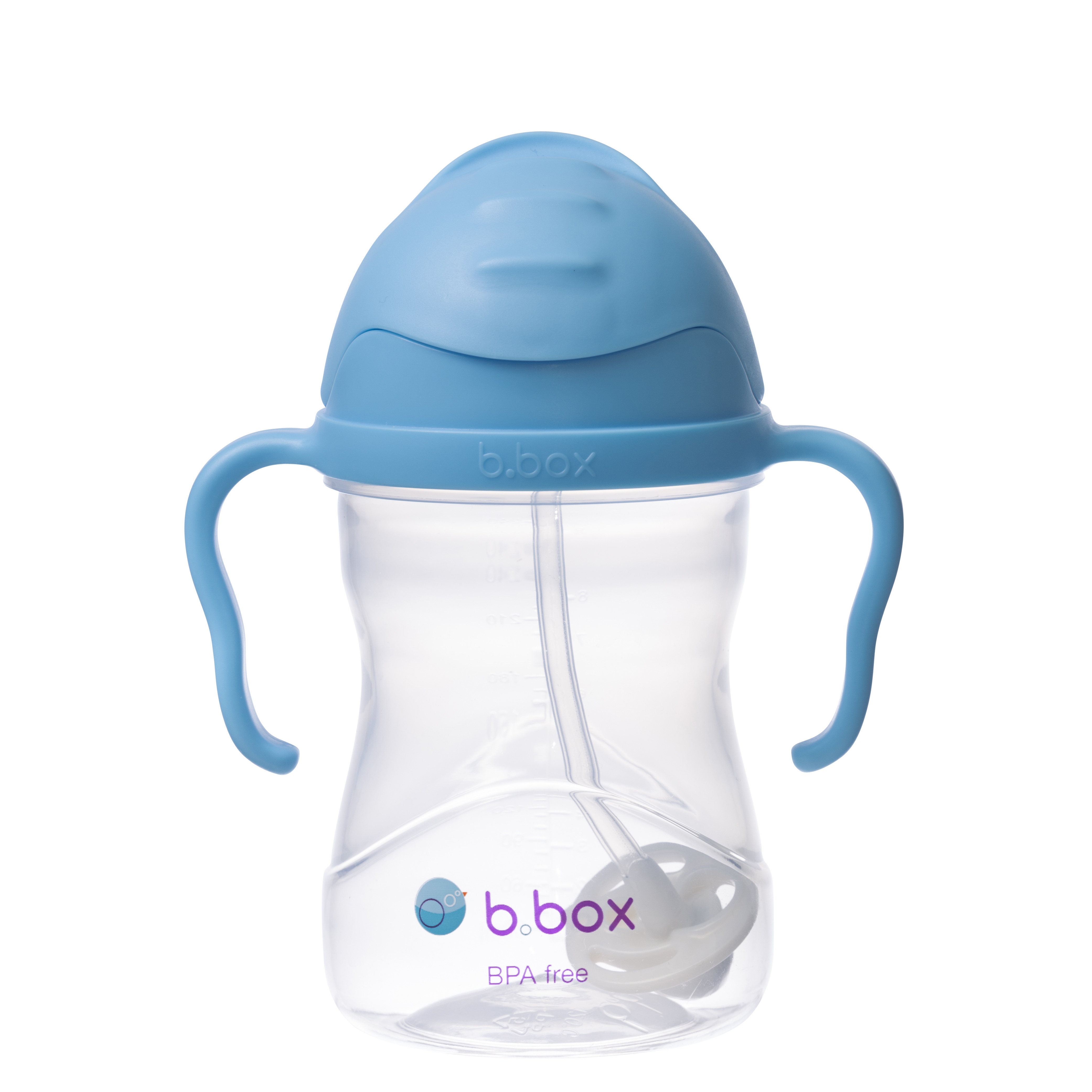B.box Bình nước 360 độ cho bé tập uống nước 240ml - Xanh Biển