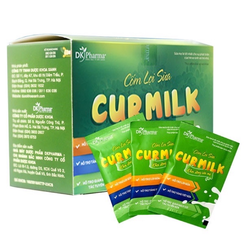 Cốm lợi sữa Curmilk - Sản phẩm của ĐH Dược Hà Nội - Date mới nhất