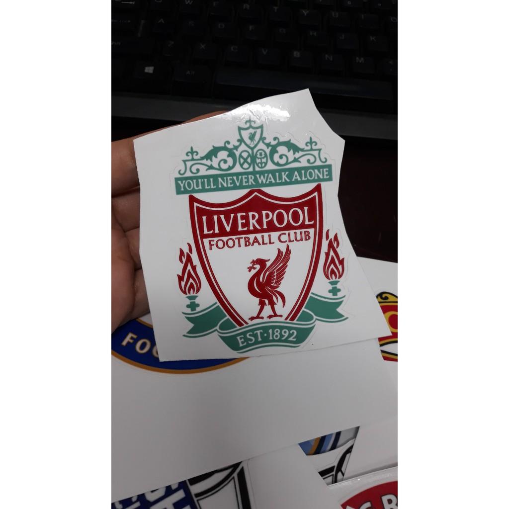 Decal dán xe, laptop,điện thoại hình câu lạc bộ đội tuyển bóng đá, đá banh theo yêu cầu, Chelsea, MU, Arsenal