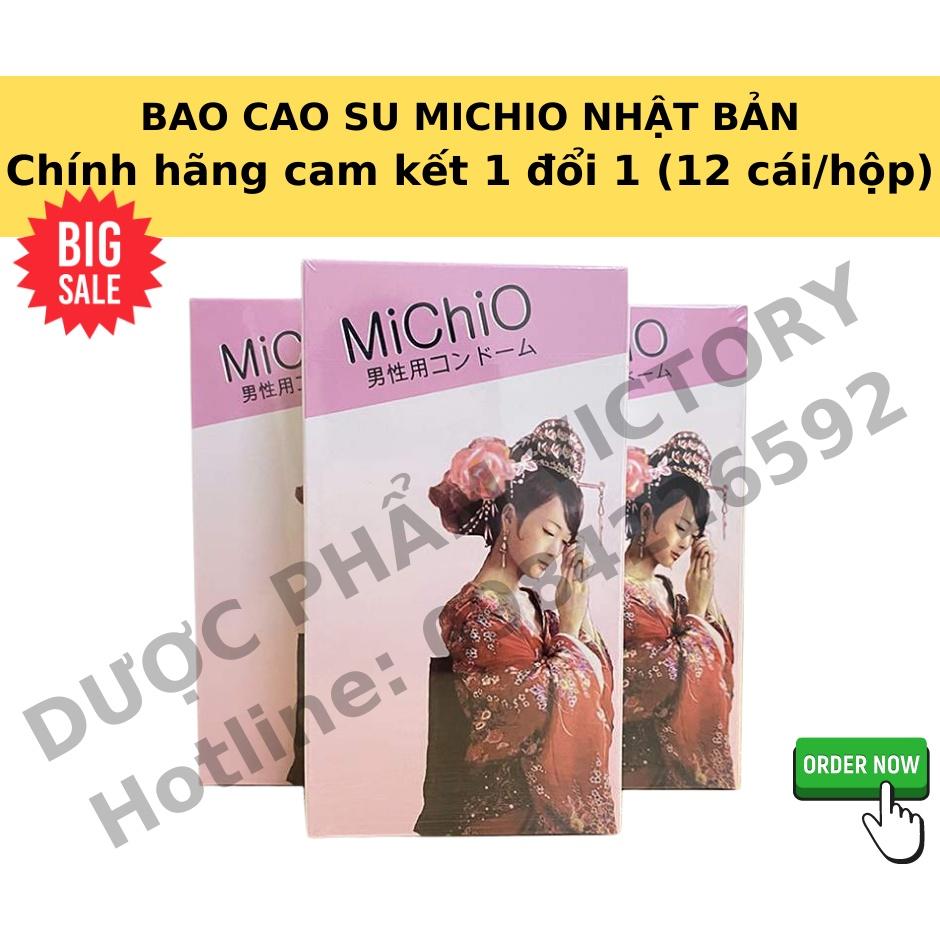 Bao Cao Su Nhật Bản Michio, BCS cao cấp, siêu mỏng (12 cái/hộp)