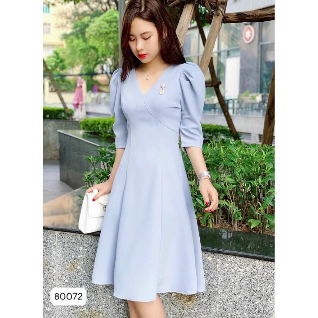 ĐẦM UMI XINH XẮN,HỌA TIẾT TRƠN NHƯNG KHÔNG KÉM PHẦN SANG TRỌNG