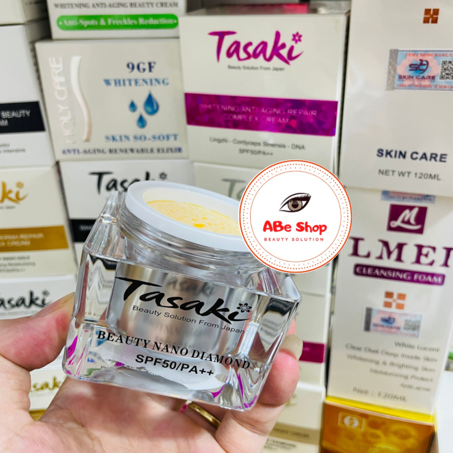 KEM TASAKI KIM CƯƠNG - PHỤC HỒI - TÁI TẠO DA - WHITENING MOISTURE NIGHT CREAM 25G - BEAUTY NANO DIAMOND