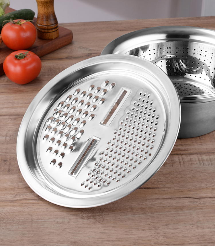 Bộ Rổ Chậu Inox Nạo Rau Củ Quả Đa Năng