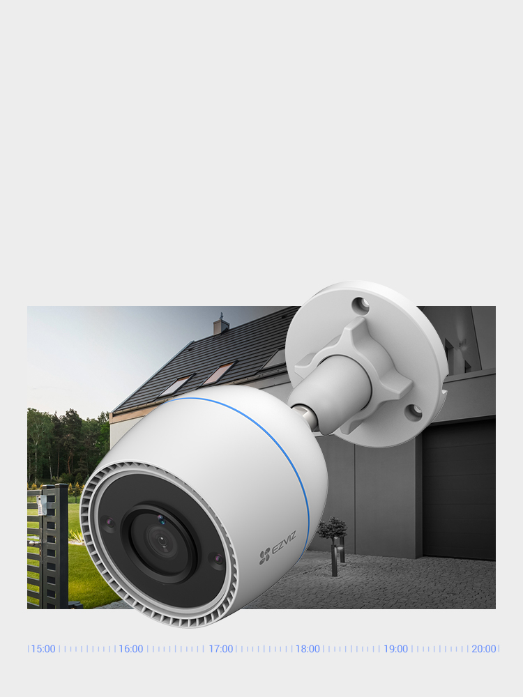 Camera IP Wifi EZVIZ H3C 2MP Có Màu Ban Đêm, Chống Nước IP67, Đèn Cảnh Báo - Hàng Chính Hãng