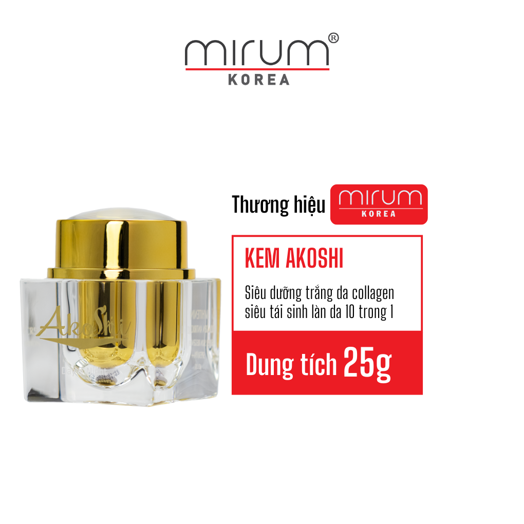 Kem Akoshi siêu dưỡng trắng da 10 trong 1
