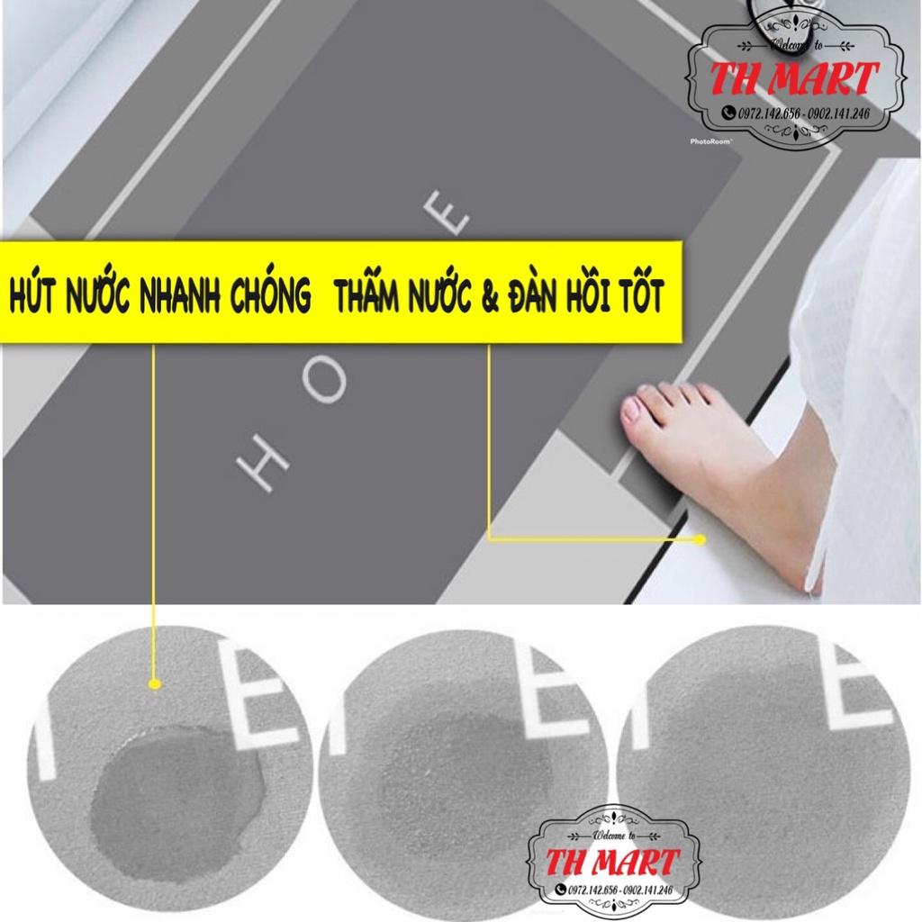 Bộ Thảm Nhà Bếp Siêu Mềm, Thấm Hút Trong 3 Giây Bay Hơi Nhanh Chất Liệu Silicon Chống Trơn Trượt ( 120x40cm 60x40 )