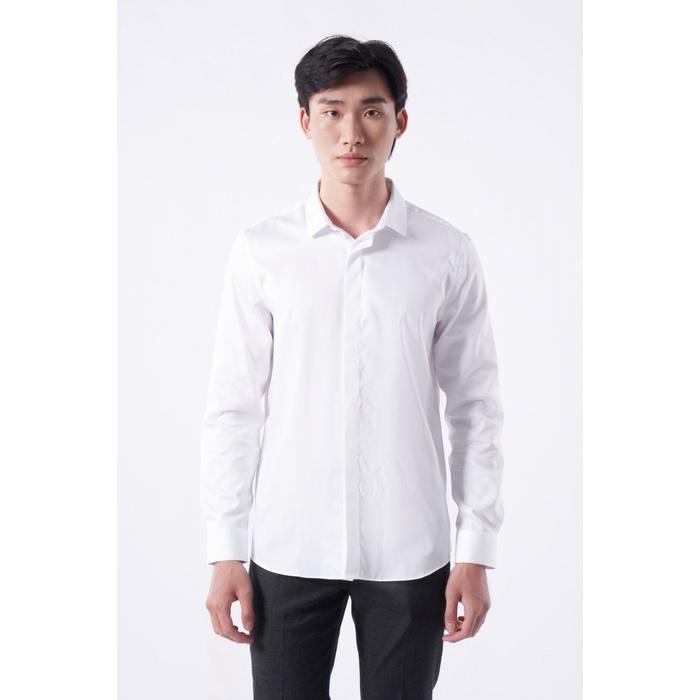 Áo Sơ Mi Nam Tay Dài Trơn Form Fitted - 10F22SHL045 | LASTORE MENSWEAR