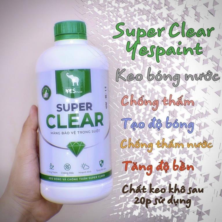 Keo Bóng Nước Chống Thấm Super Clear ( Dòng Keo Chống Thấm Tạo Độ Bóng Cao )