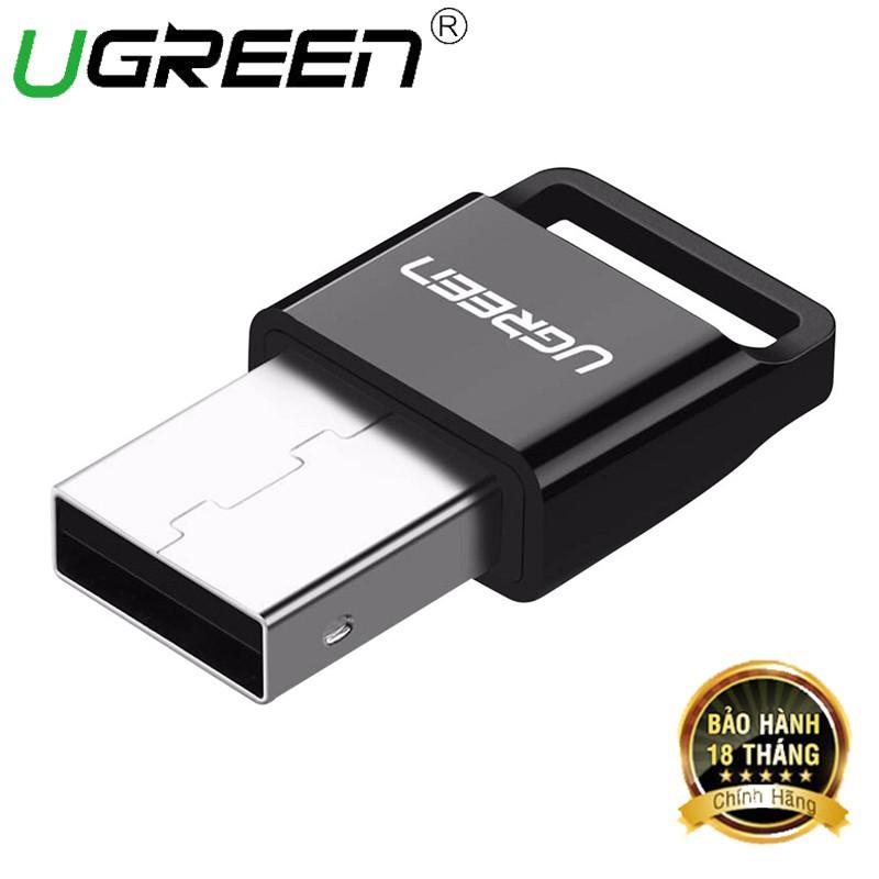 USB thu Bluetooth 4.0 Ugreen 30524 màu đen chính hãng - Hàng Chính Hãng