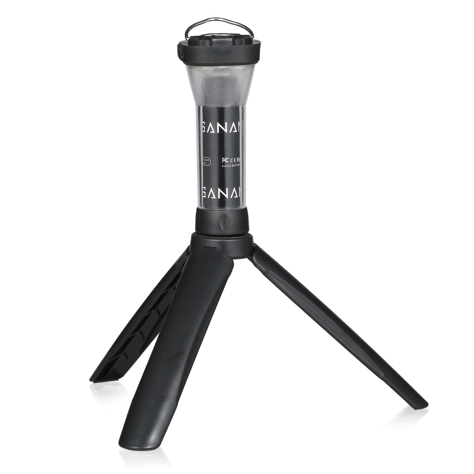 YSANAM USB Rechargeable Flashlight Waterproof Camping Tent Light Magnetic Work Light with Tripod for Outdoor Camping Emergency