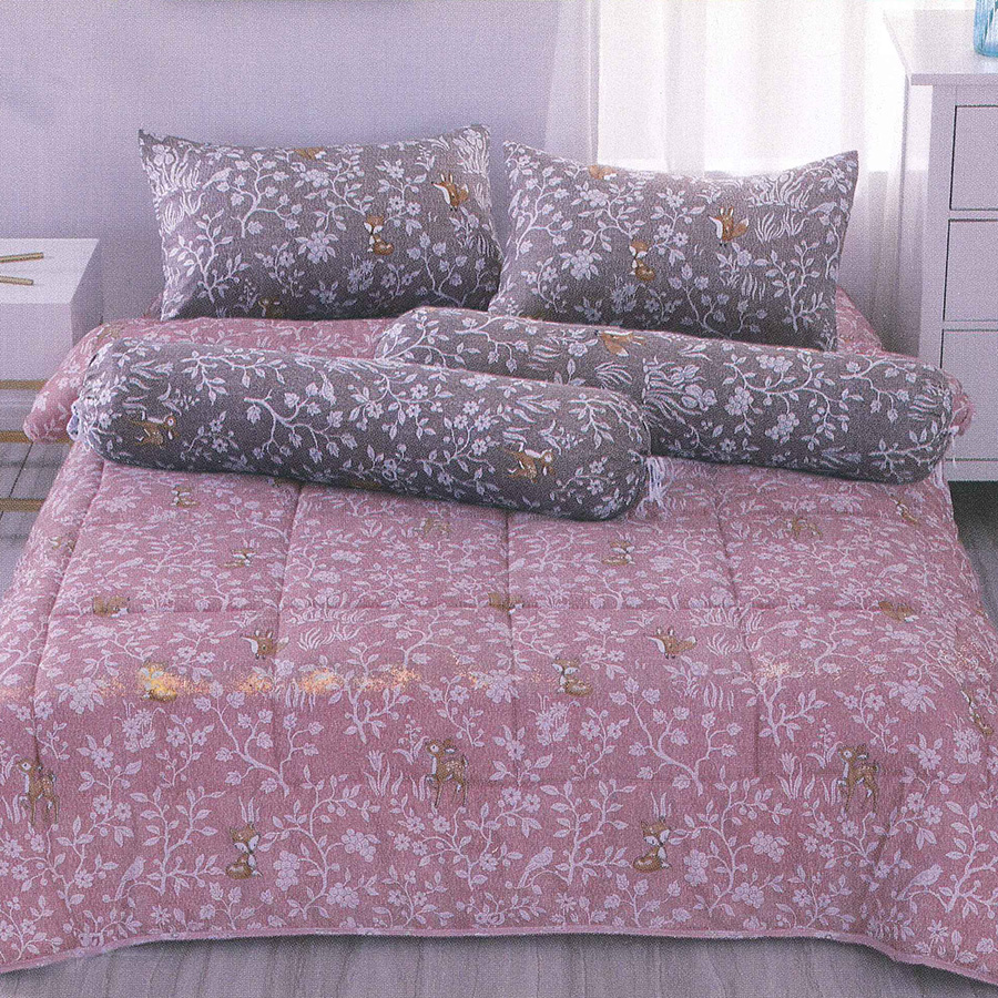 Bộ drap cotton thái lan Cotton House (5 món) CH5TDG008