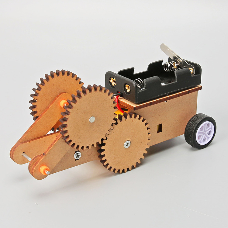 Đồ chơi STEM - Mô Hình Xe Bánh Răng Chạy Bằng Pin