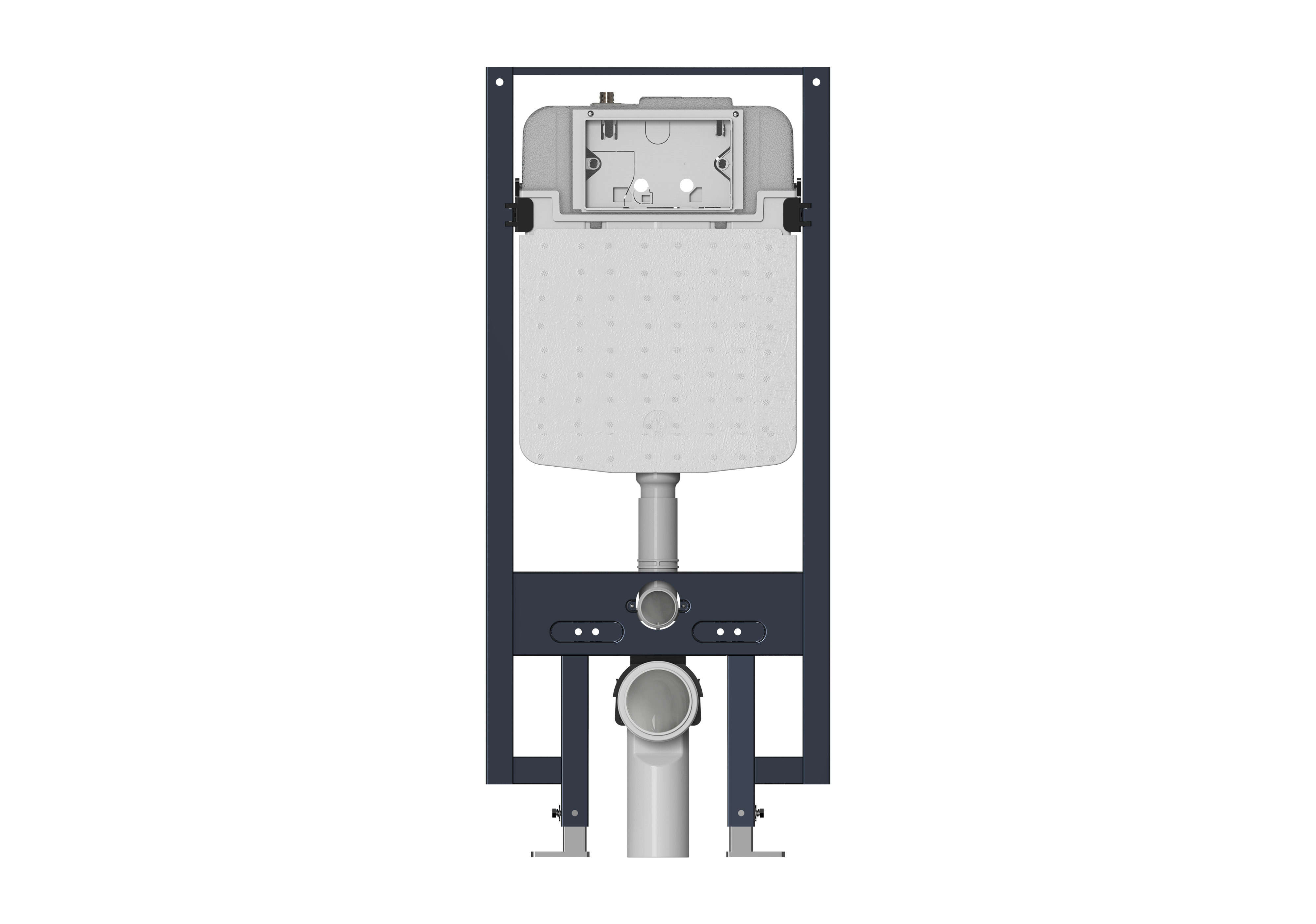 Két nước âm tường ( két cao), chất liệu Thép, kích thước : 1140*497*135mm hiệu Trevi