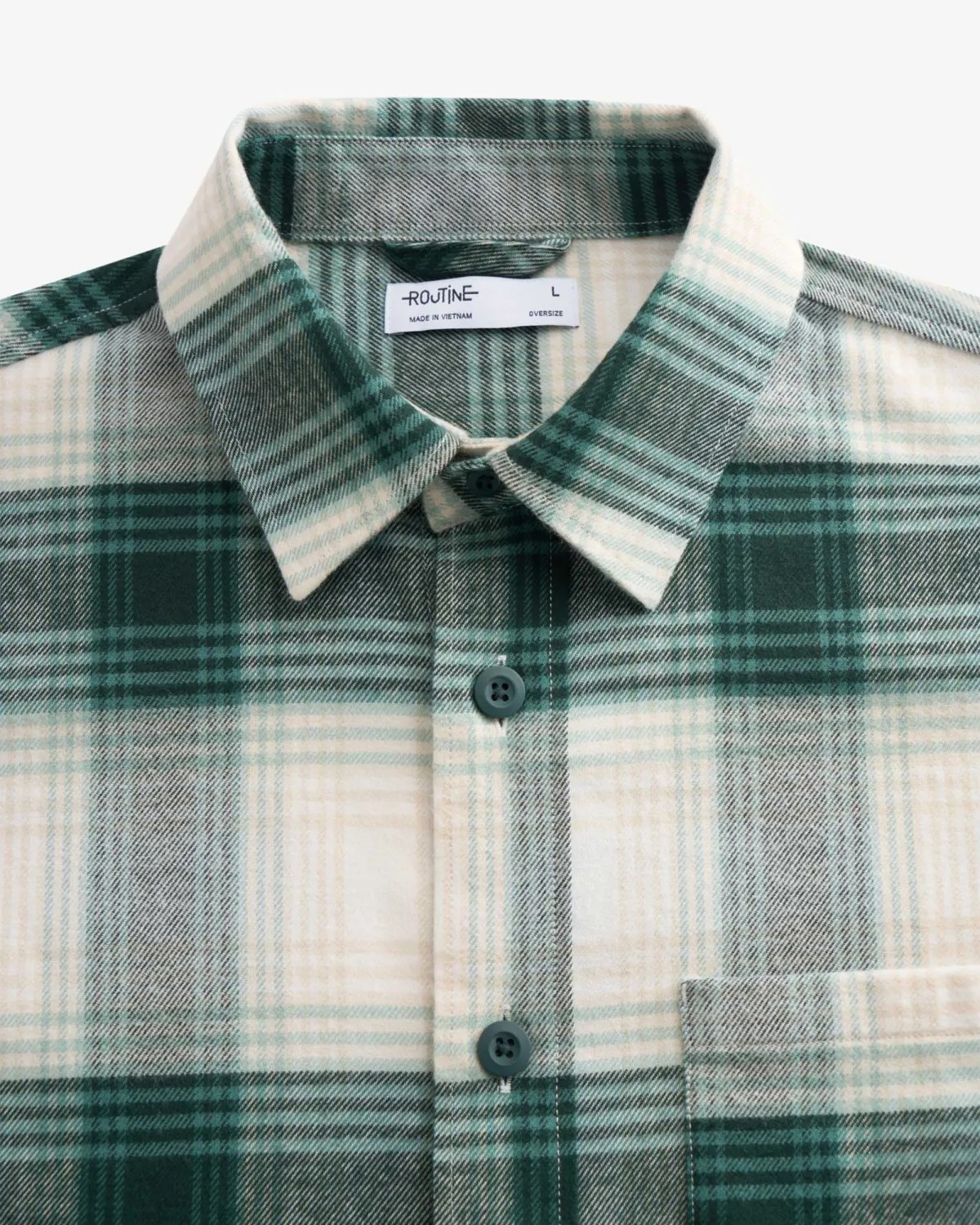 Áo sơ mi tay dài nam vải flannel Form Oversize - ROUTINE 10F25SHL002