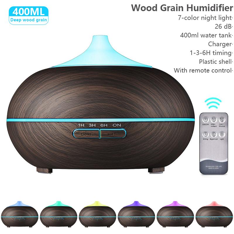 400Ml Điều Khiển Từ Xa Không Khí Thơm Siêu Âm Thanh Máy Phun Sương Tạo Độ Ẩm Đèn LED Nồi Cơm Điện Từ Điện Bộ Tinh Dầu Thông Thơm Khuếch Tán Cho Gia Đình