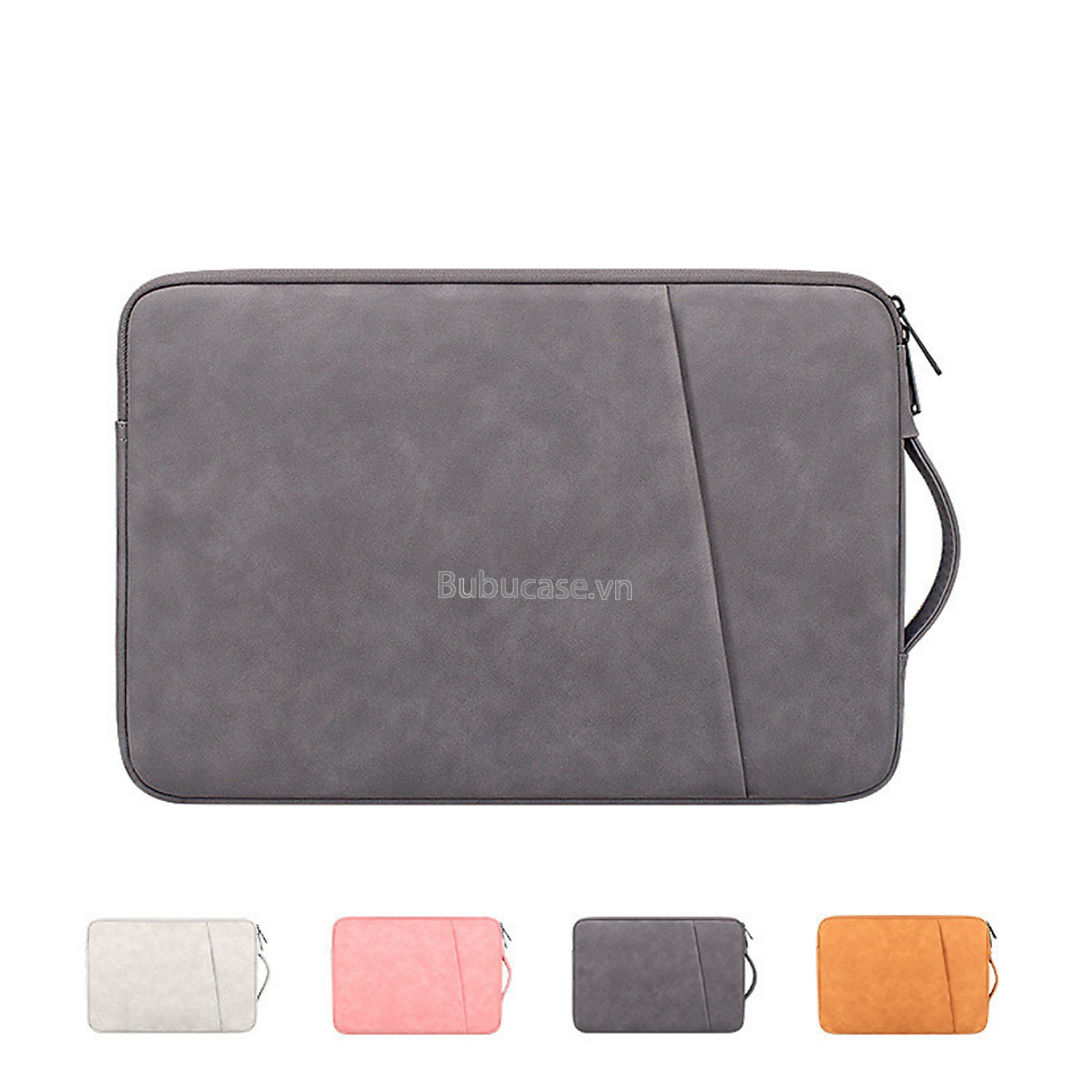 Túi Laptop 1 Dây Kéo - 1 Ngăn Phụ - Da Tổng Hợp - Quai Xách Đứng