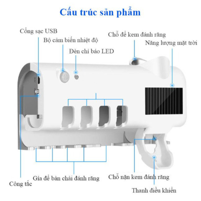 Máy Tiệt Trùng Bàn Chải Đánh Răng Thông Minh