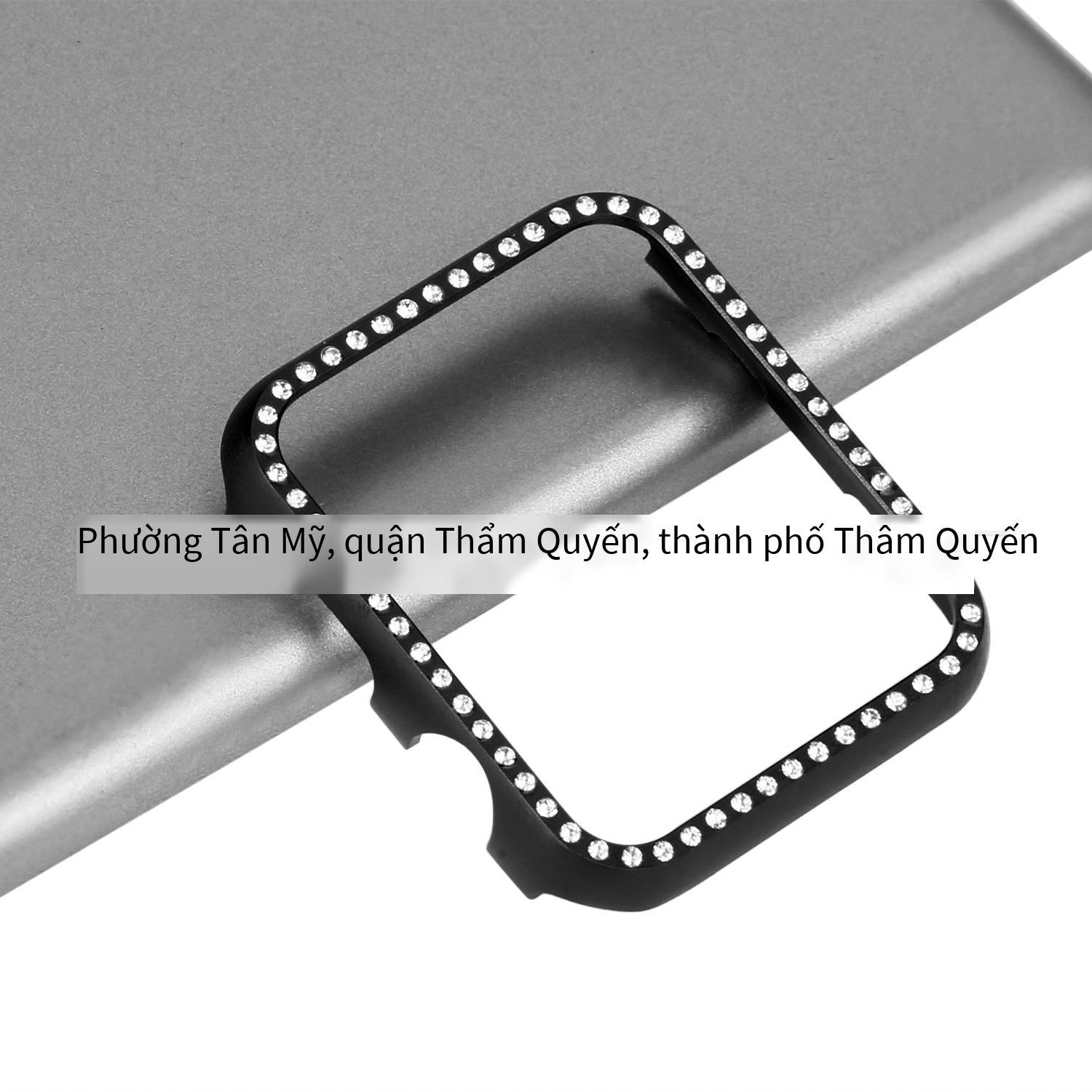 Phong cách mới nhất phù hợp với đồng hồ Apple Apple watch 234567 thế hệ SE vỏ bảo vệ khung nhôm vỏ bảo vệ đồng hồ kim cương