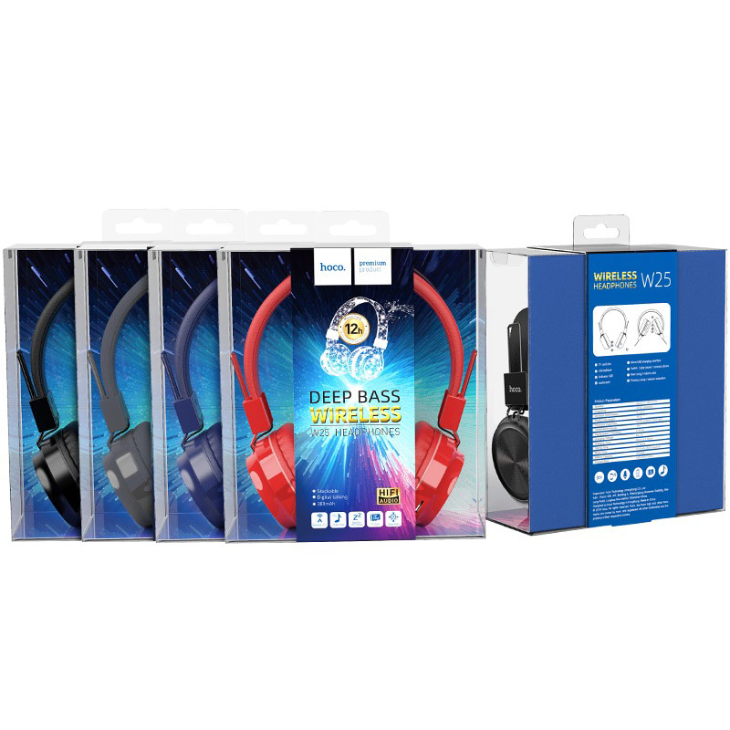 Tai Nghe Không Dây Hoco W25 - Âm Thanh Sắc Nét, Tương Thích Với Mọi Thiết Bị - Hàng Chính Hãng