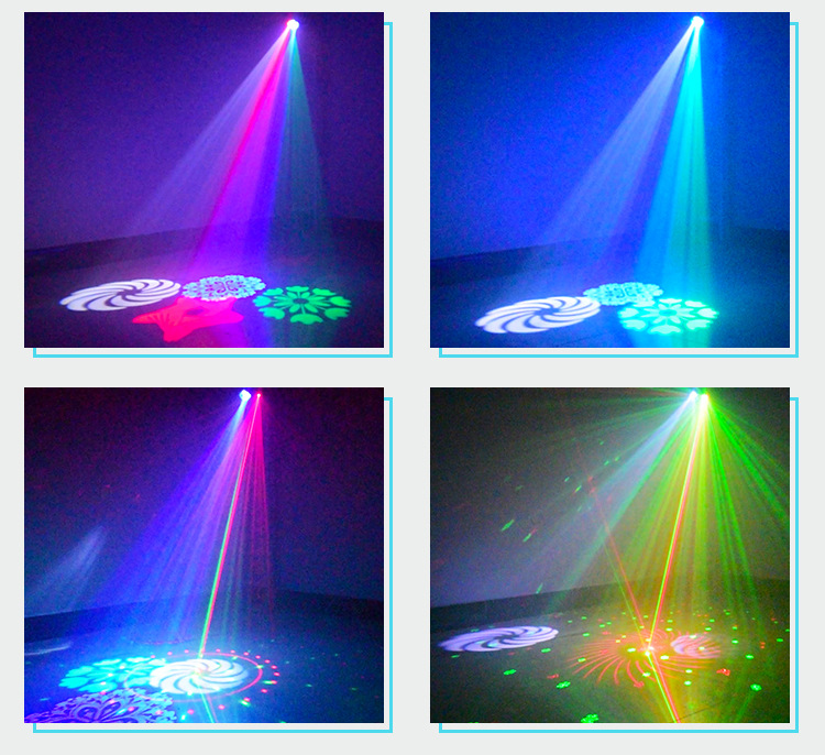 Đèn Led Disco - Đèn Tiệc Giọng Nói Điều Khiển Nhạc Dj - Đèn Chiếu Laser Ánh Sáng 52 Chế Độ Hiệu Ứng RGB - Đèn Cho Gia Đình đám Cưới -Sinh Nhật