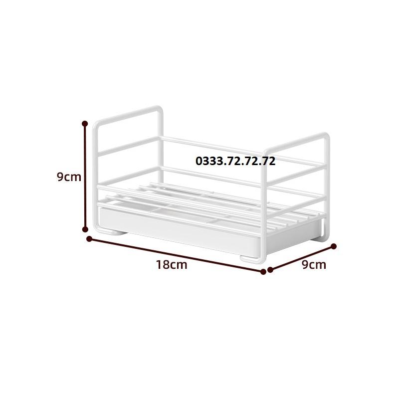 Giá để giẻ rửa bát giẻ rửa bát, xà phòng, nước rửa bát có khay hứng nước tiện dụng