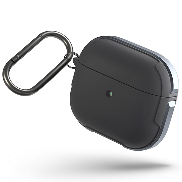 Bao Case Sợi Carbon Kháng Khuẩn Uniq Valencia Antimicrobial Dành Cho Airpods 3 - Hàng Chính Hãng - Grey
