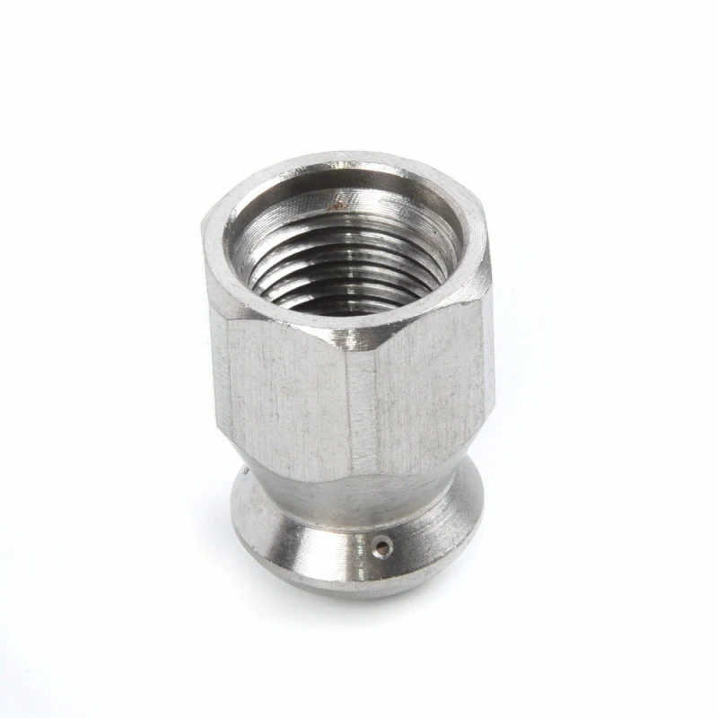 Béc phun inox thông tắc và xịt rửa đường cống thoát nước 1 trước 3 sau Ren trong 1/4