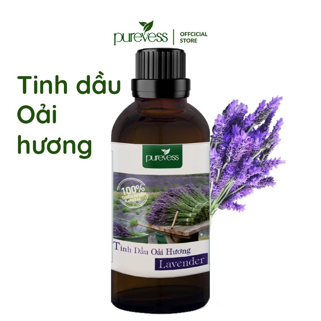 Tinh dầu Oải Hương gúp giảm stress giúp ngủ ngon + tặng vỏ khuếch tán PUREVESS 100ml