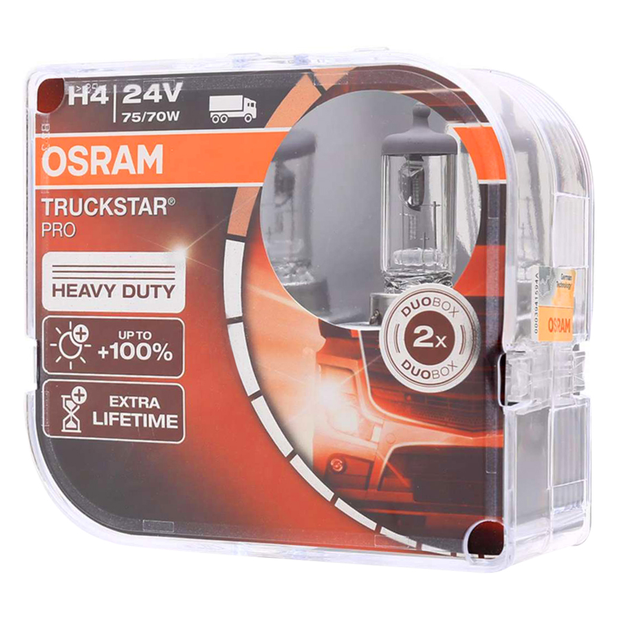 Bộ 2 Bóng Đèn Osram H4 Truckstar Pro (70W) - Trắng